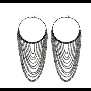 Metal Long Tassel Earrings For Women